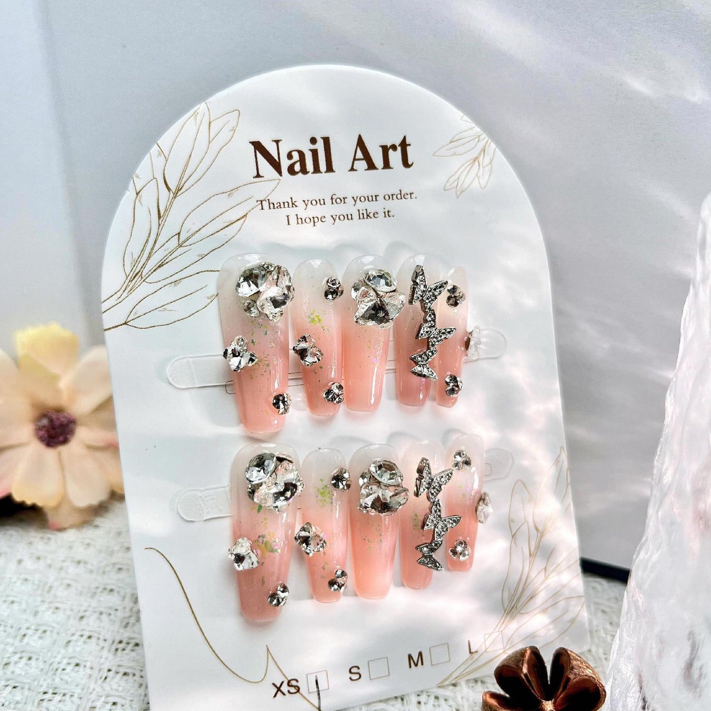 1032- Handmade press on nails