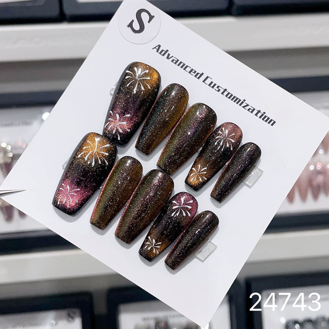 0967- Handmade press on nails