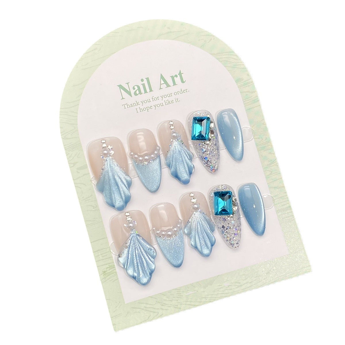 0944- Handmade press on nails