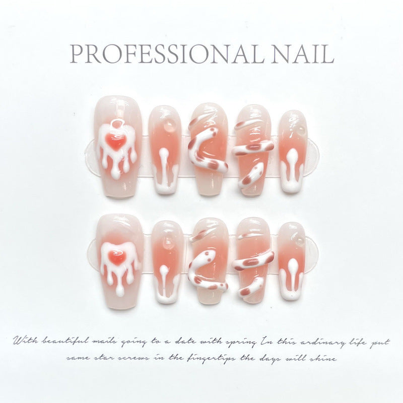 0937- Handmade press on nails