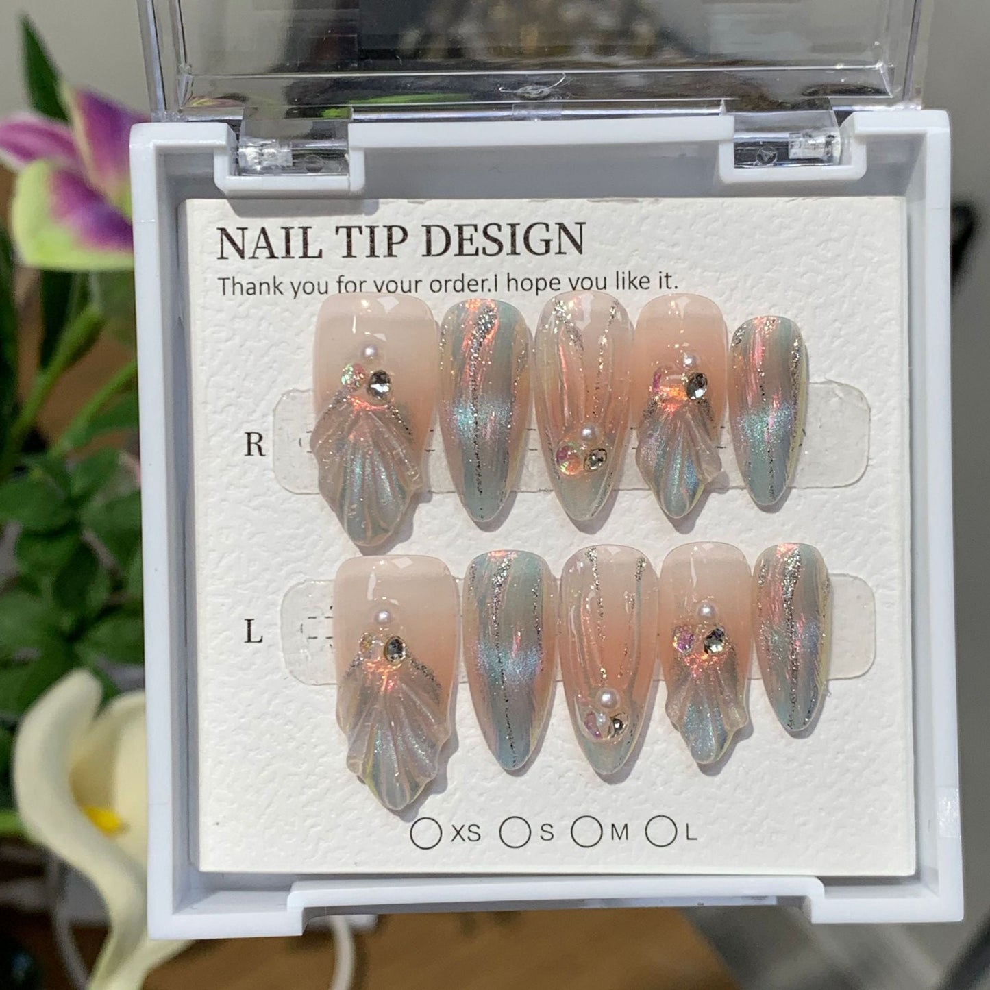 0996- Handmade press on nails