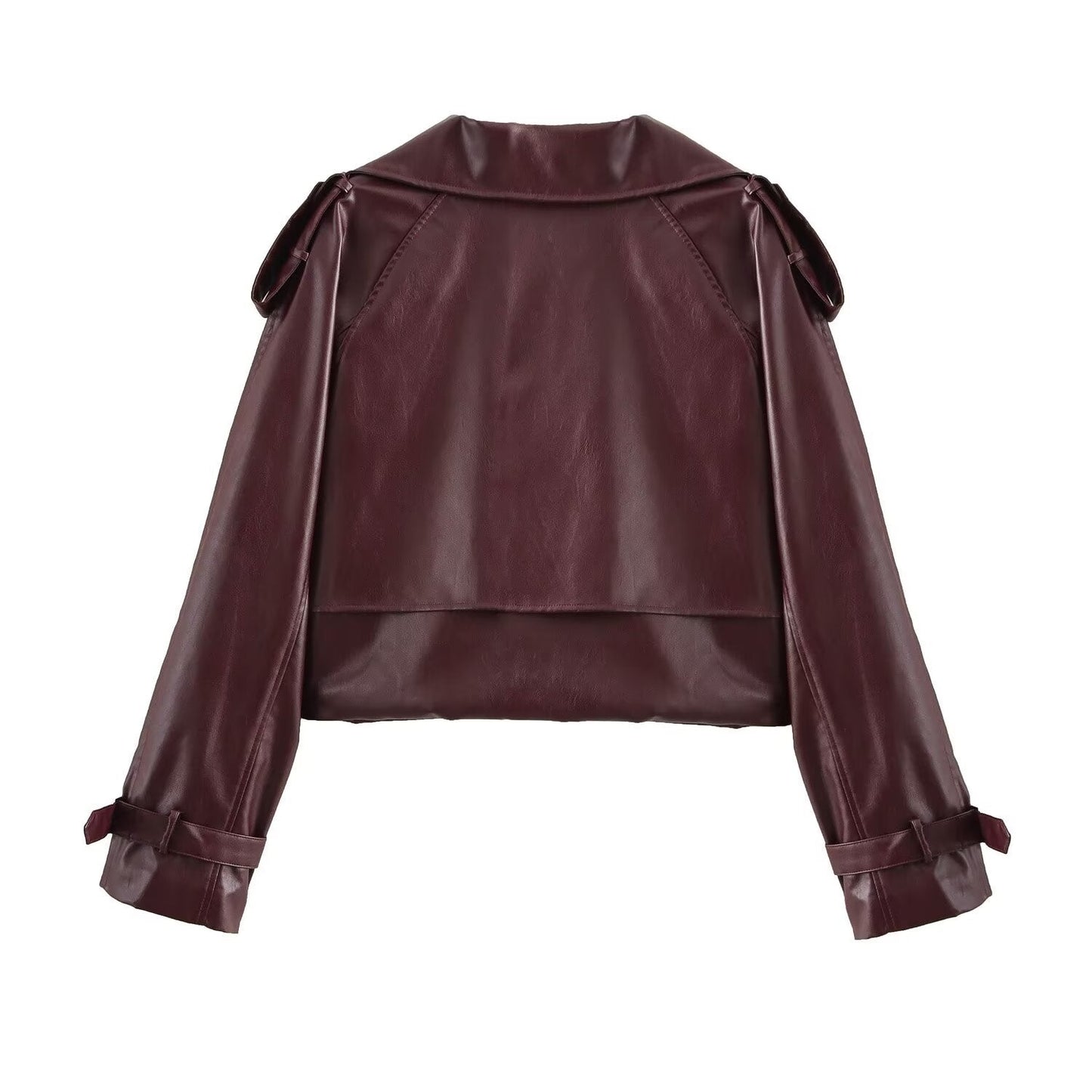 Women's Jacket Faux Leather Moto