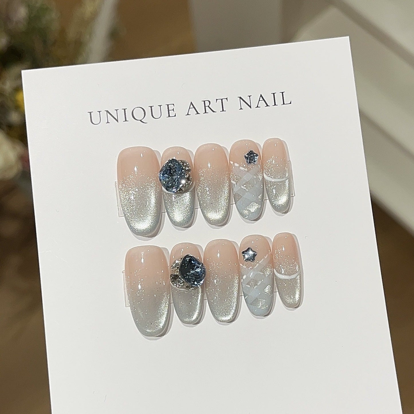 0964- Handmade press on nails