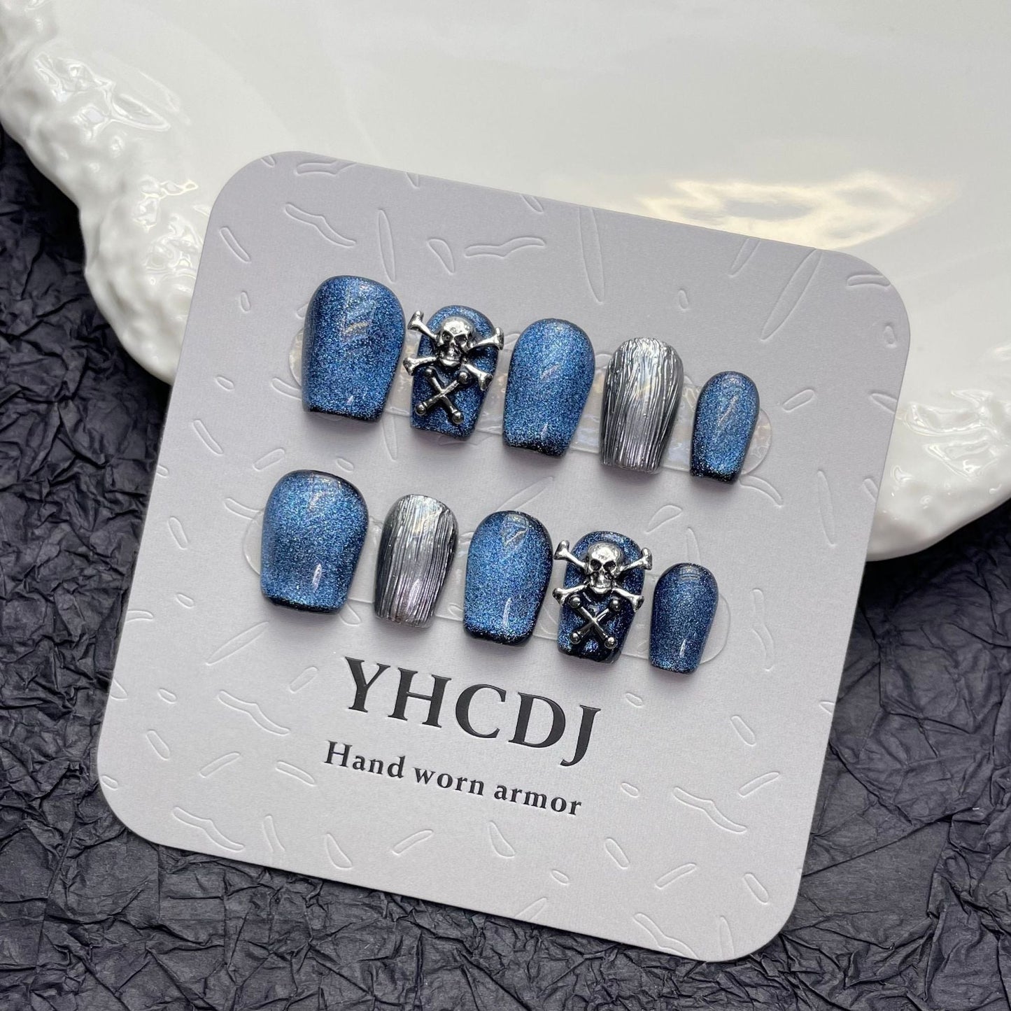 0938- Handmade press on nails