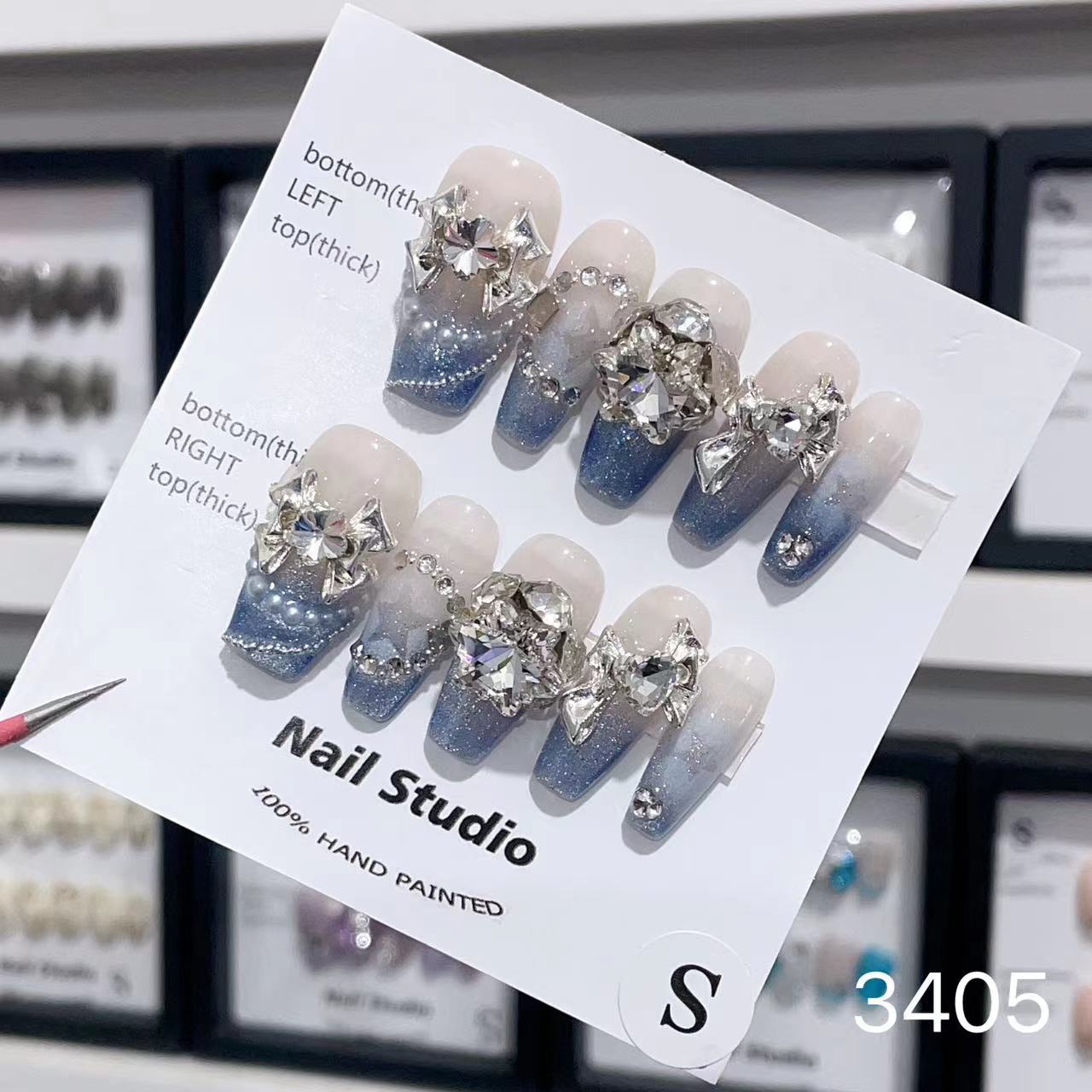 1025- Handmade press on nails