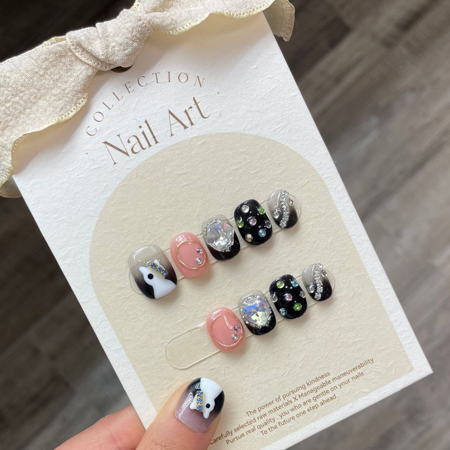 0938- Handmade press on nails