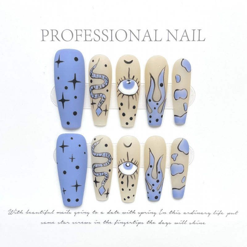 0937- Handmade press on nails