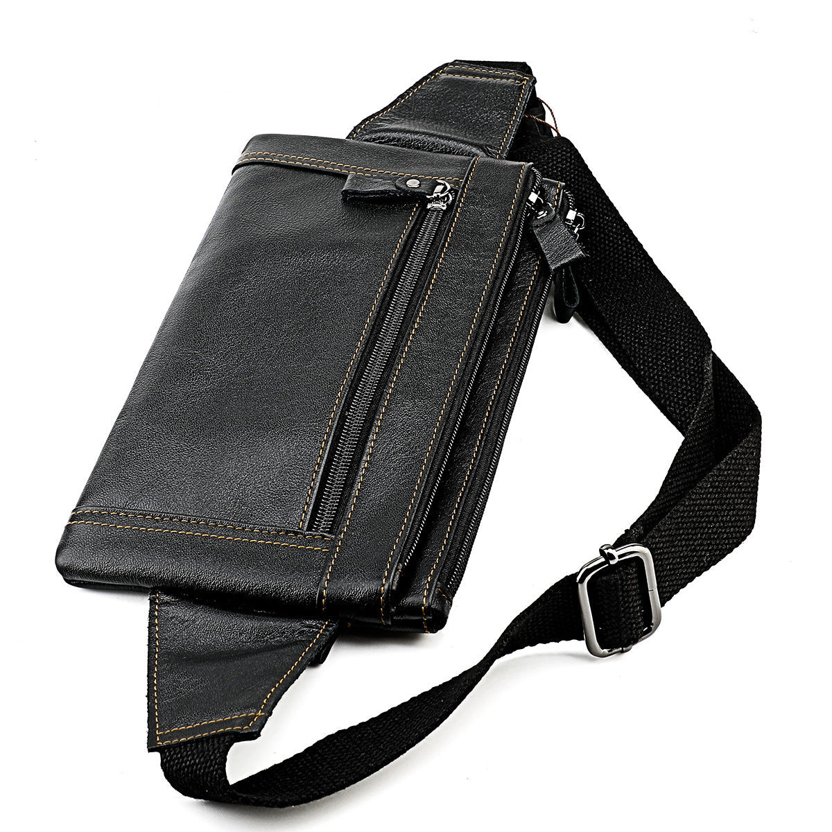 Multifunctional Genuine Leather Chest Bag & Waist Bag Unisex