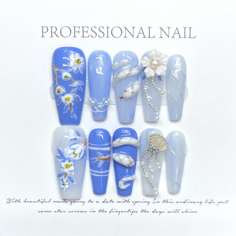 1023- Handmade press on nails