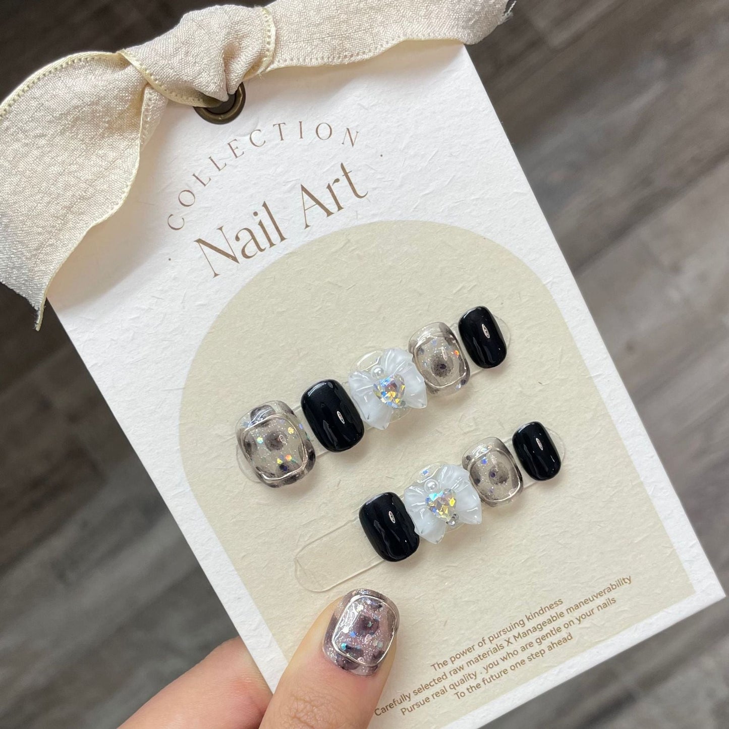 0938- Handmade press on nails