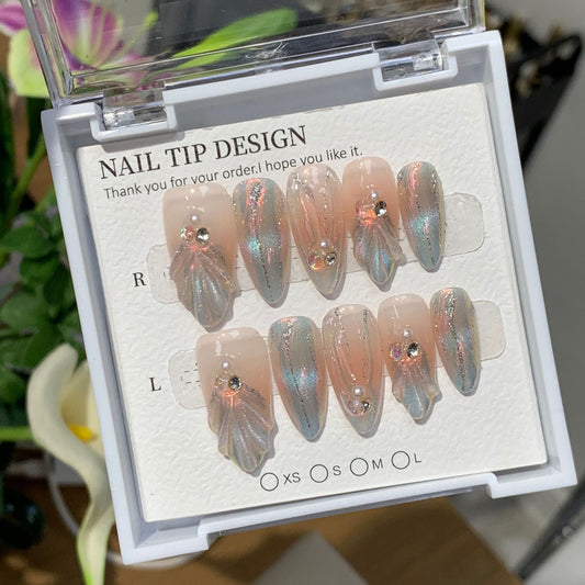 0996- Handmade press on nails