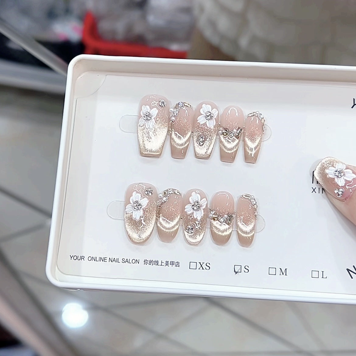 0987- Handmade press on nails