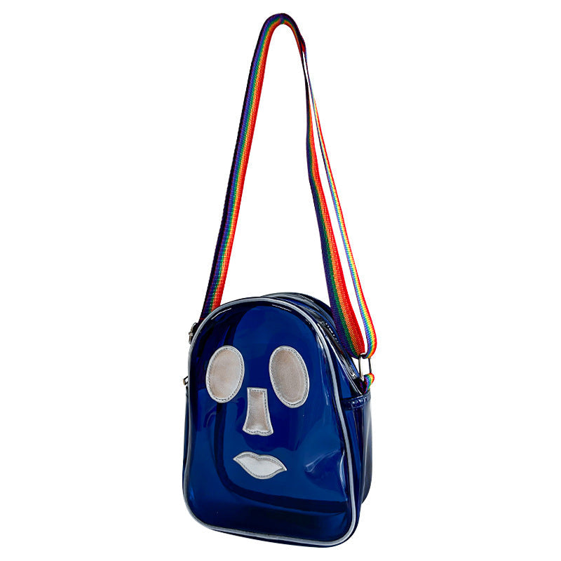 Funny Fashion PVC Jelly Bag, Shoulder Small Square Bag, Crossbody Bag Portable, Travel Shoulder Bag