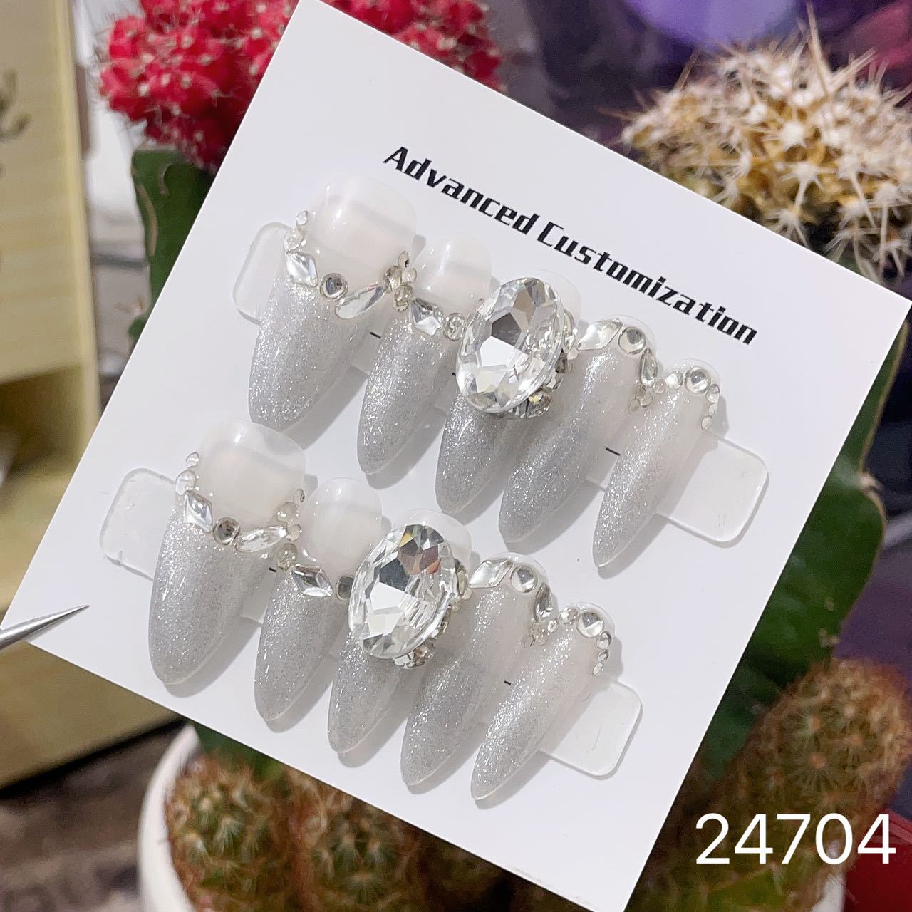 0967- Handmade press on nails