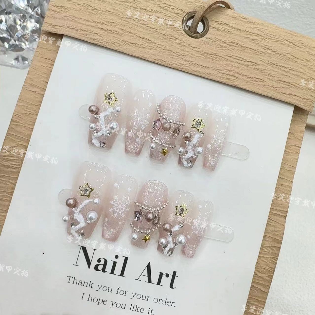 0994- Handmade press on nails