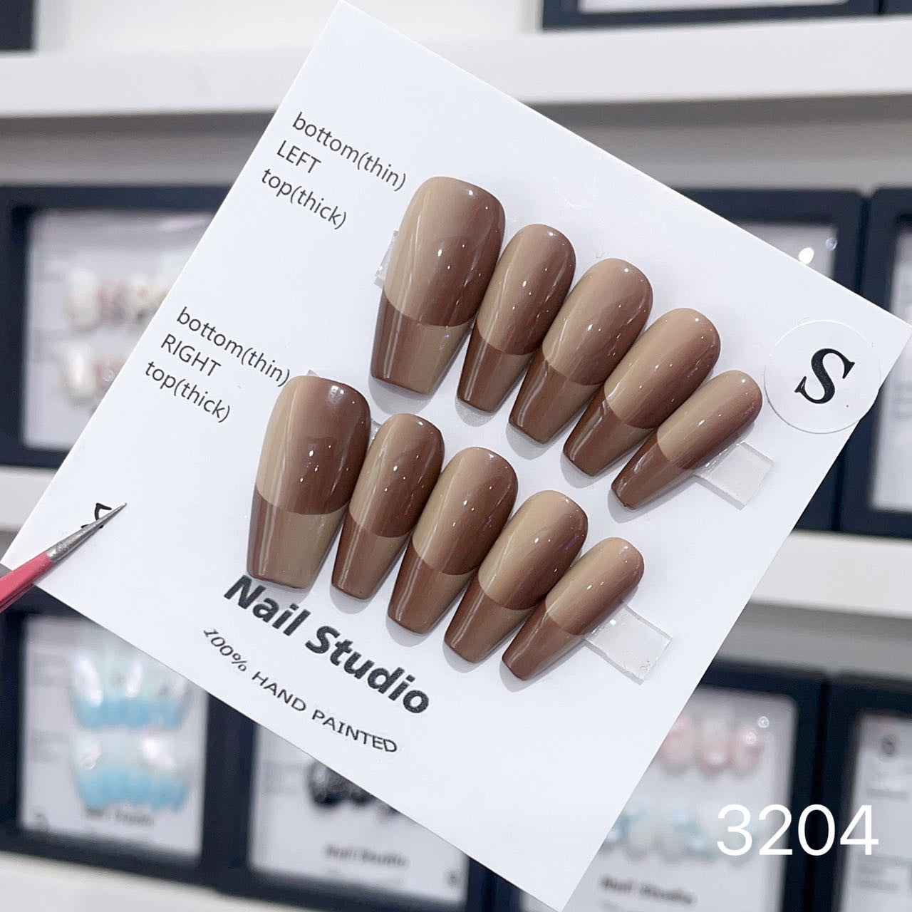 0962- Handmade press on nails