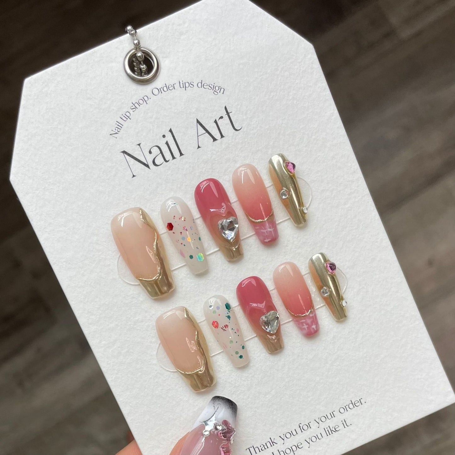 1024- Handmade press on nail