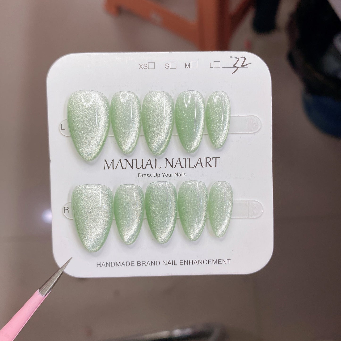 1027- Handmade press on nails