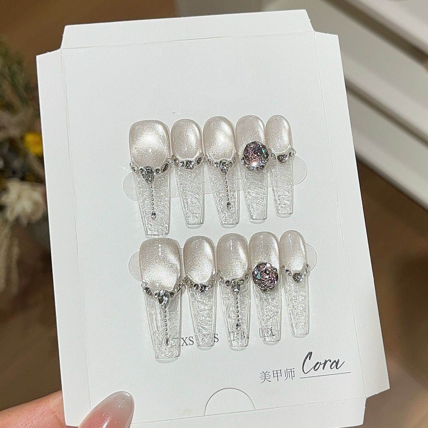 1014- Handmade press on nails