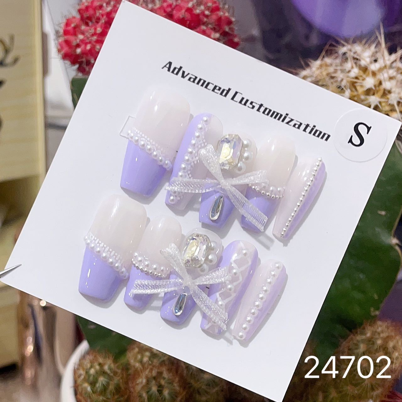 0967- Handmade press on nails