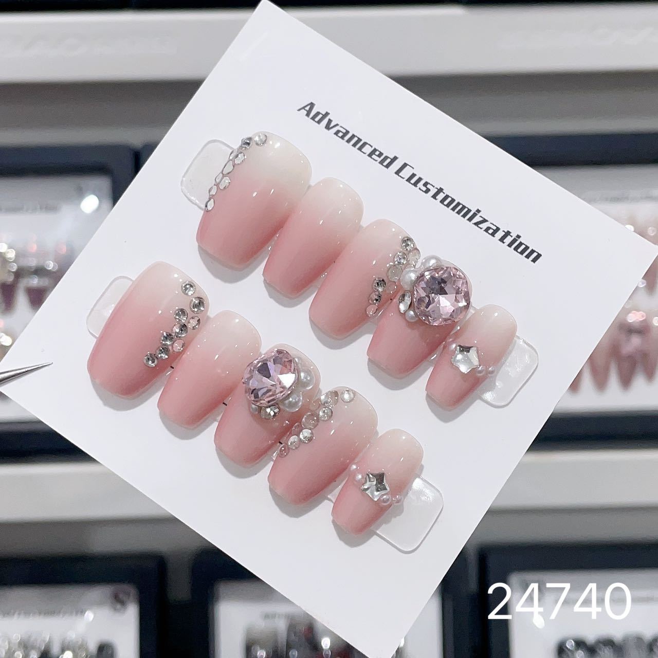 0967- Handmade press on nails