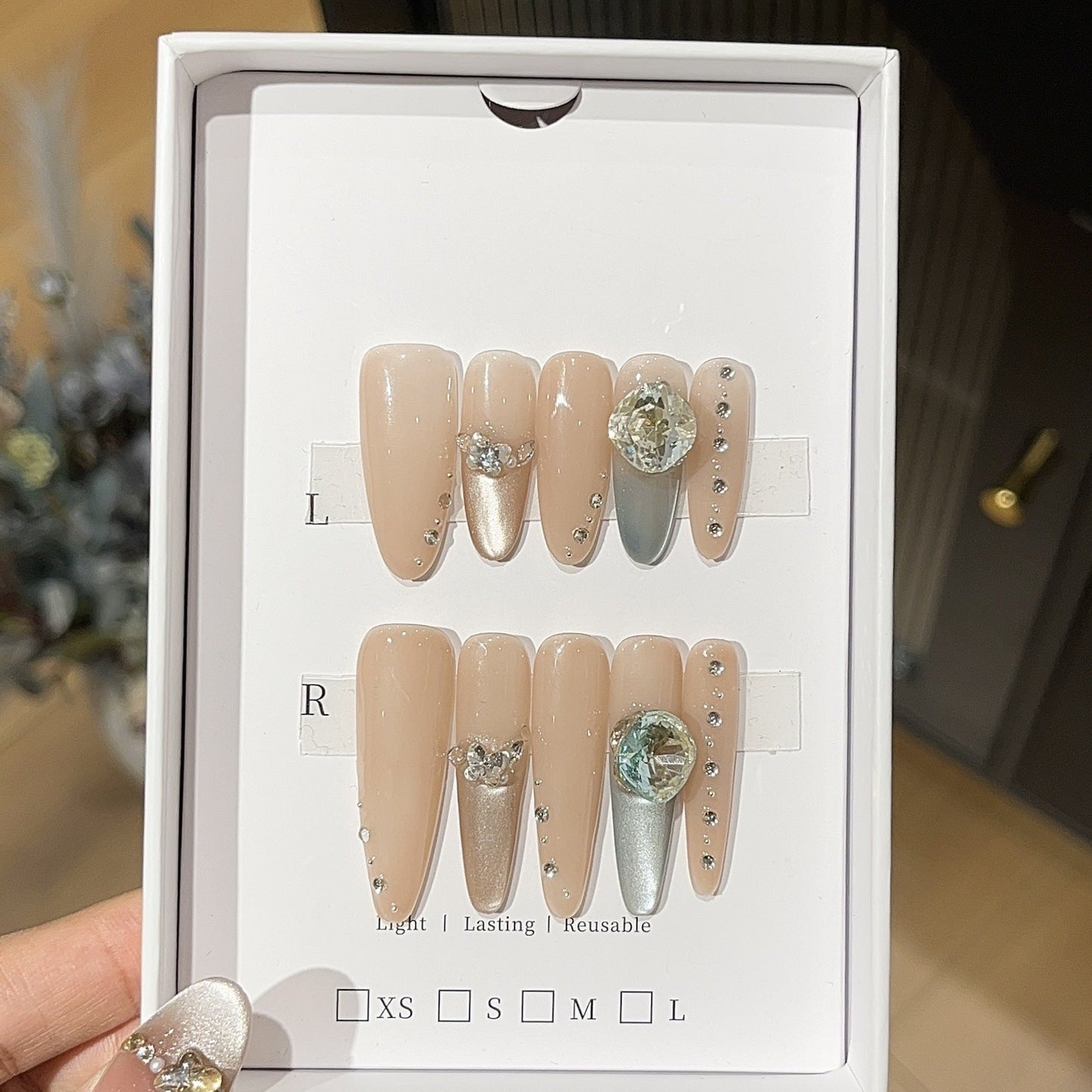 1034- Handmade press on nails