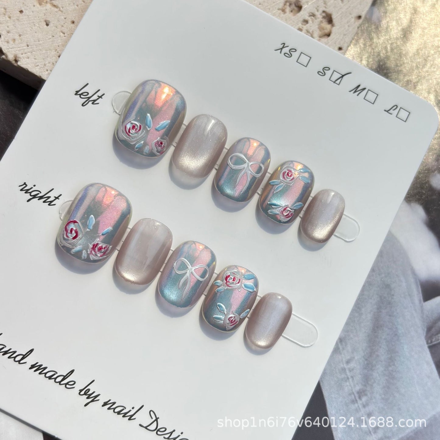 0940- Handmade press on nails