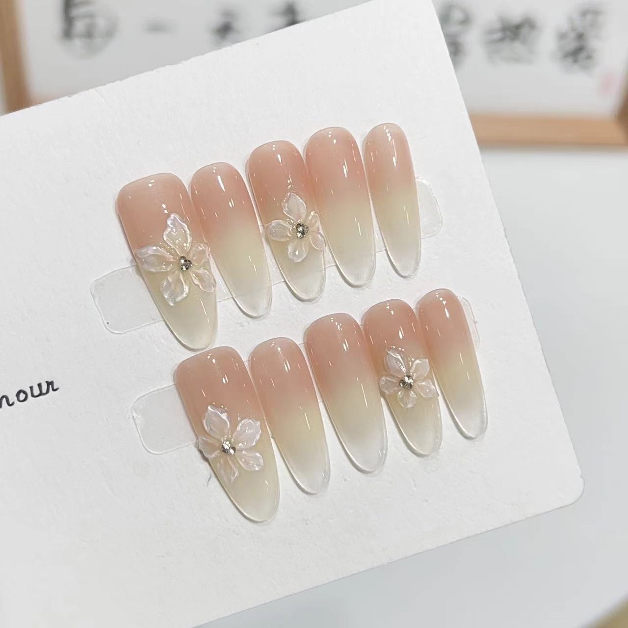 0980- Handmade press on nails