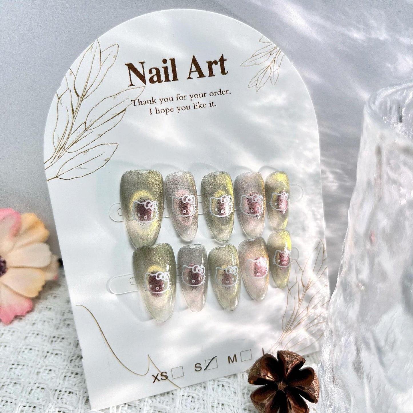 1032- Handmade press on nails