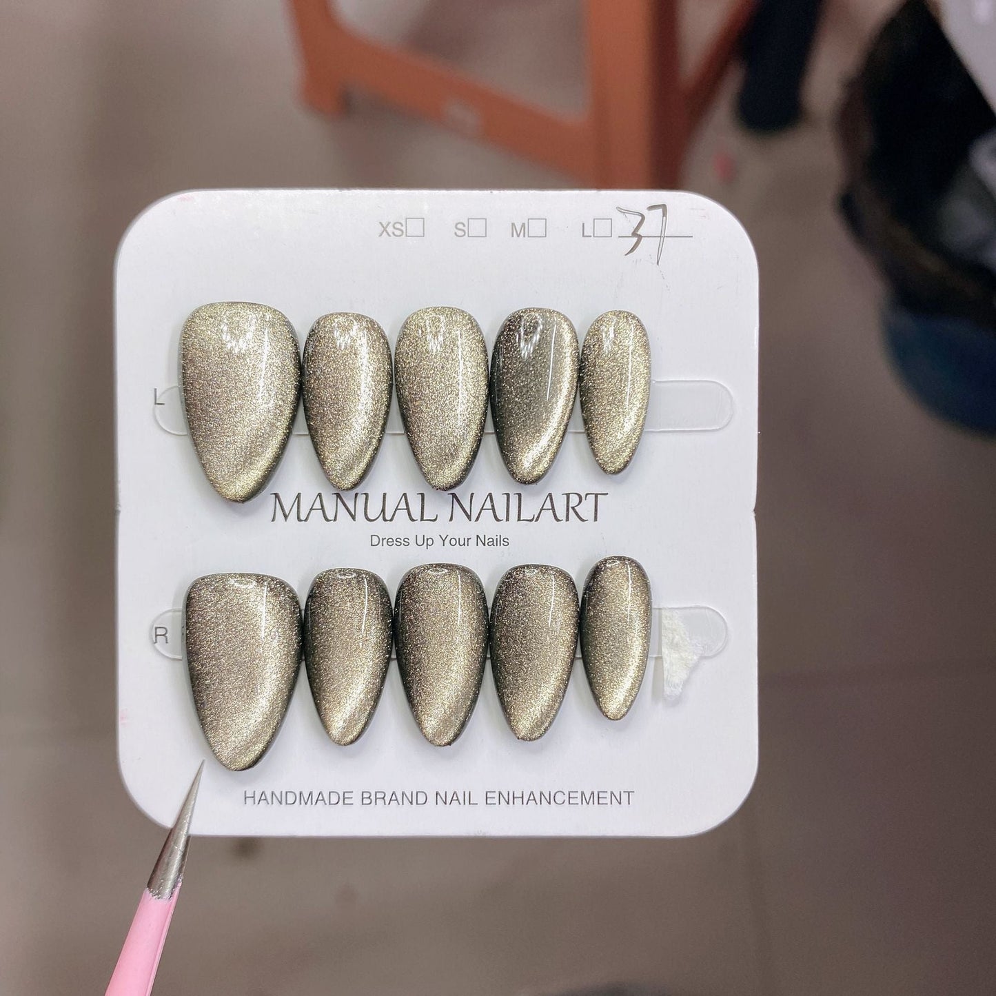 1027- Handmade press on nails