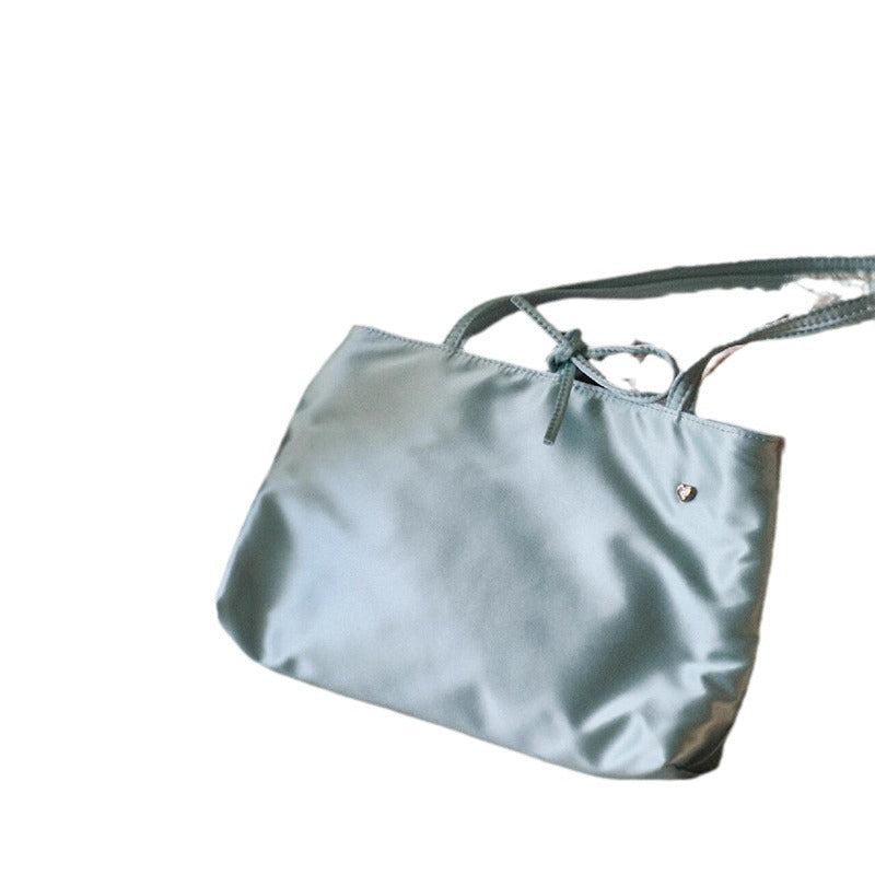 Minimalist design tote purse, solid color large capacity tote bag versatile commuter, portable shoulder bag