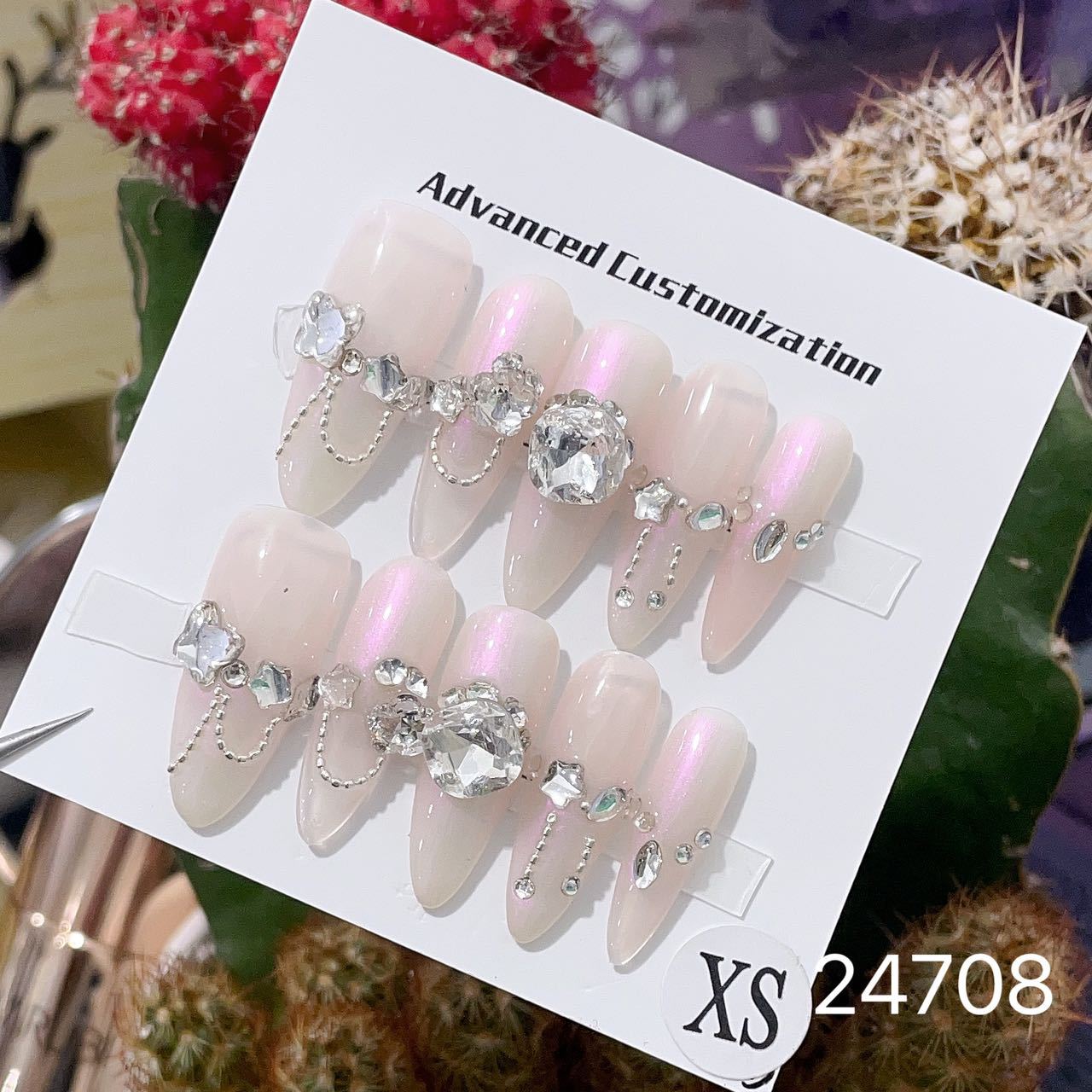 0967- Handmade press on nails