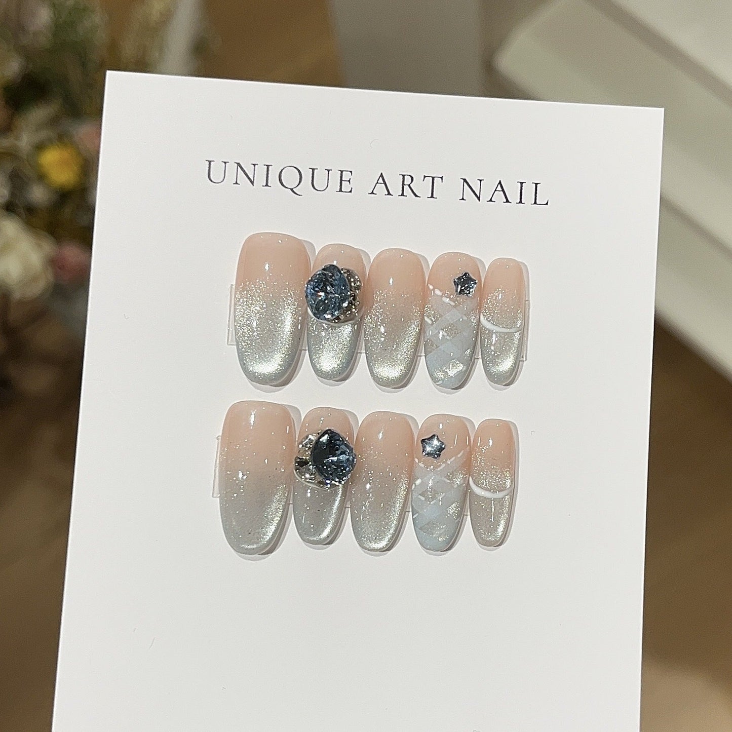 0964- Handmade press on nails