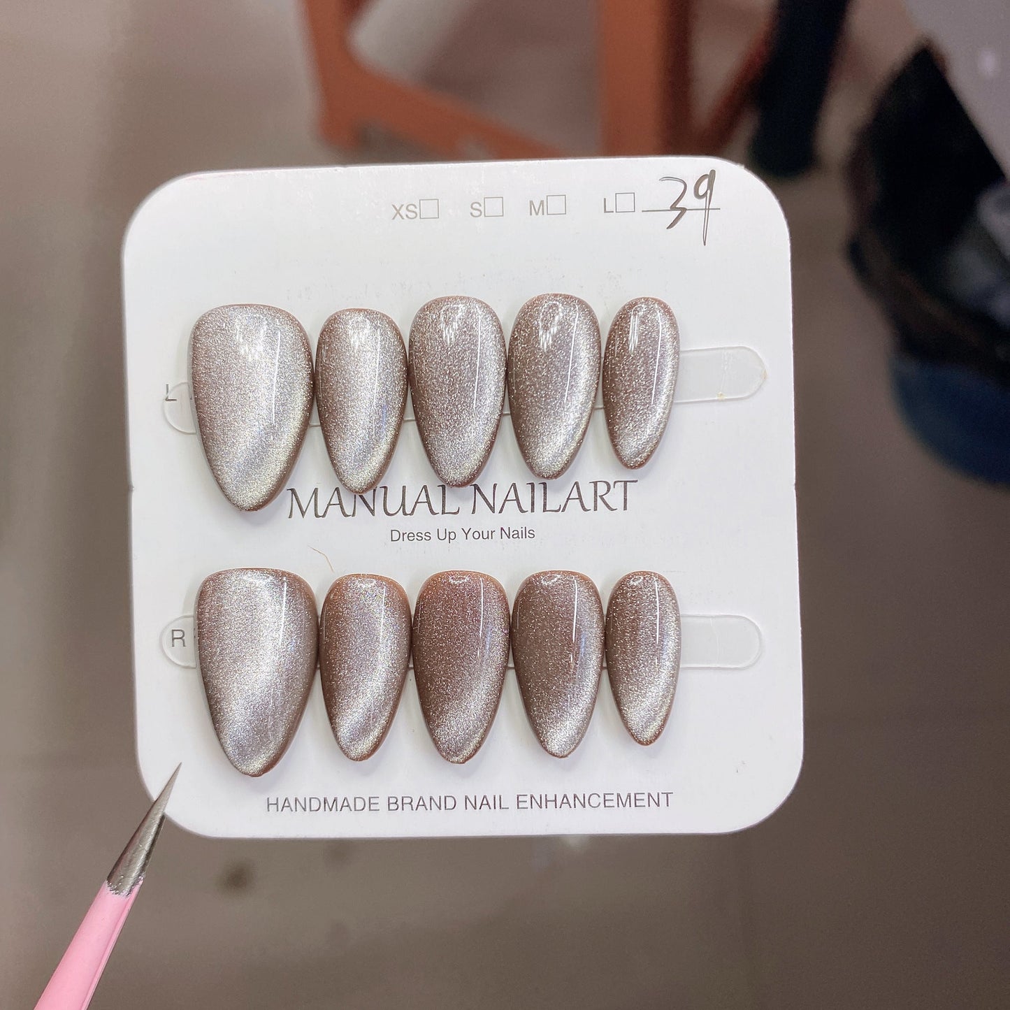 1027- Handmade press on nails