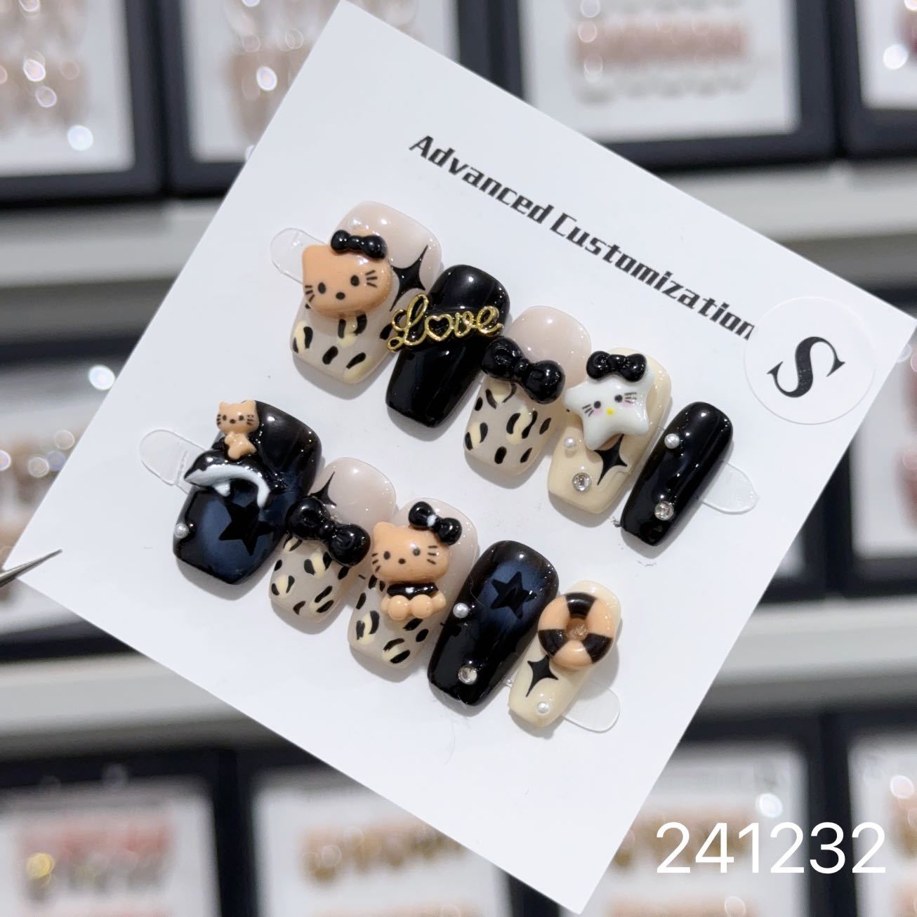 1028- Handmade press on nails