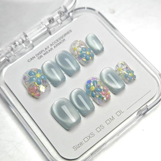 1007- Handmade press on nails