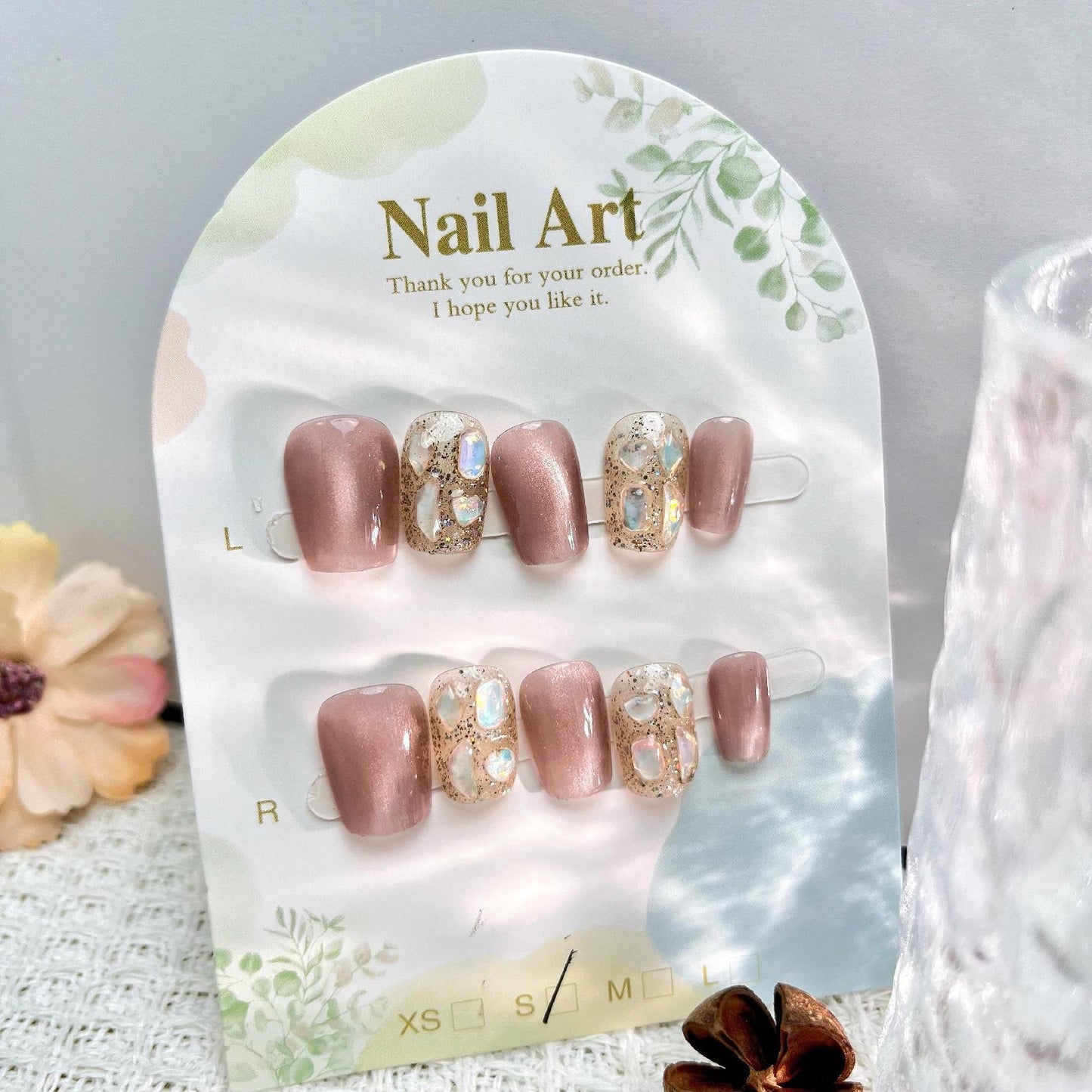 1032- Handmade press on nails