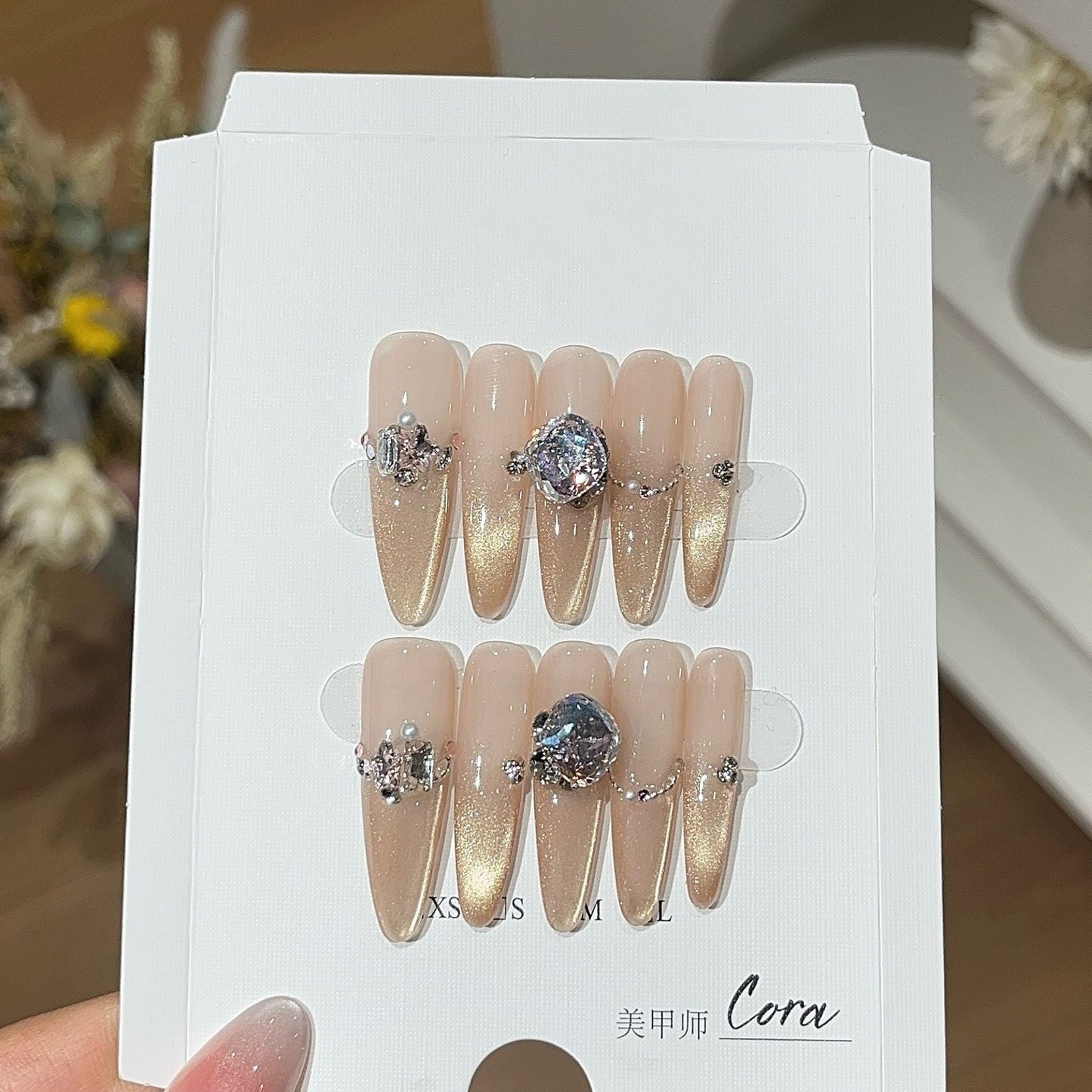 0995- Handmade press on nails