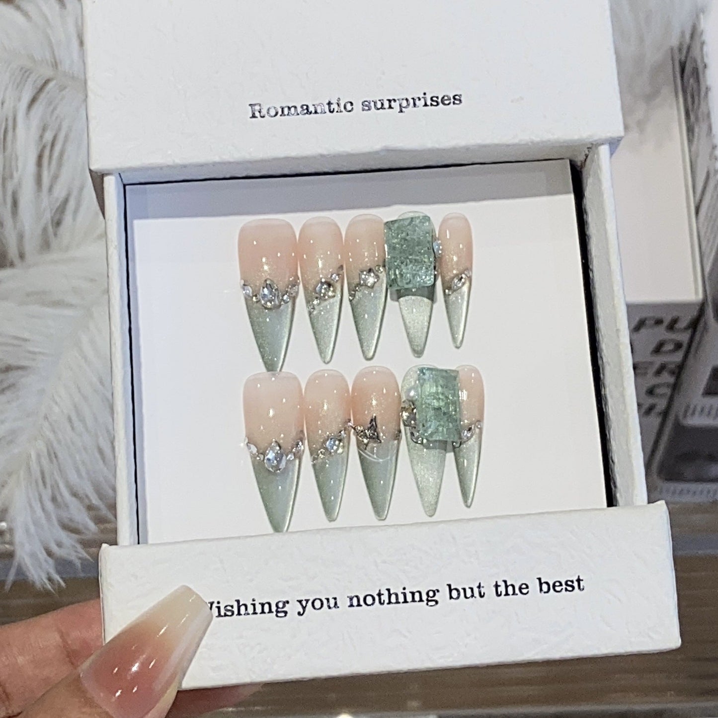 1035- Handmade press on nails