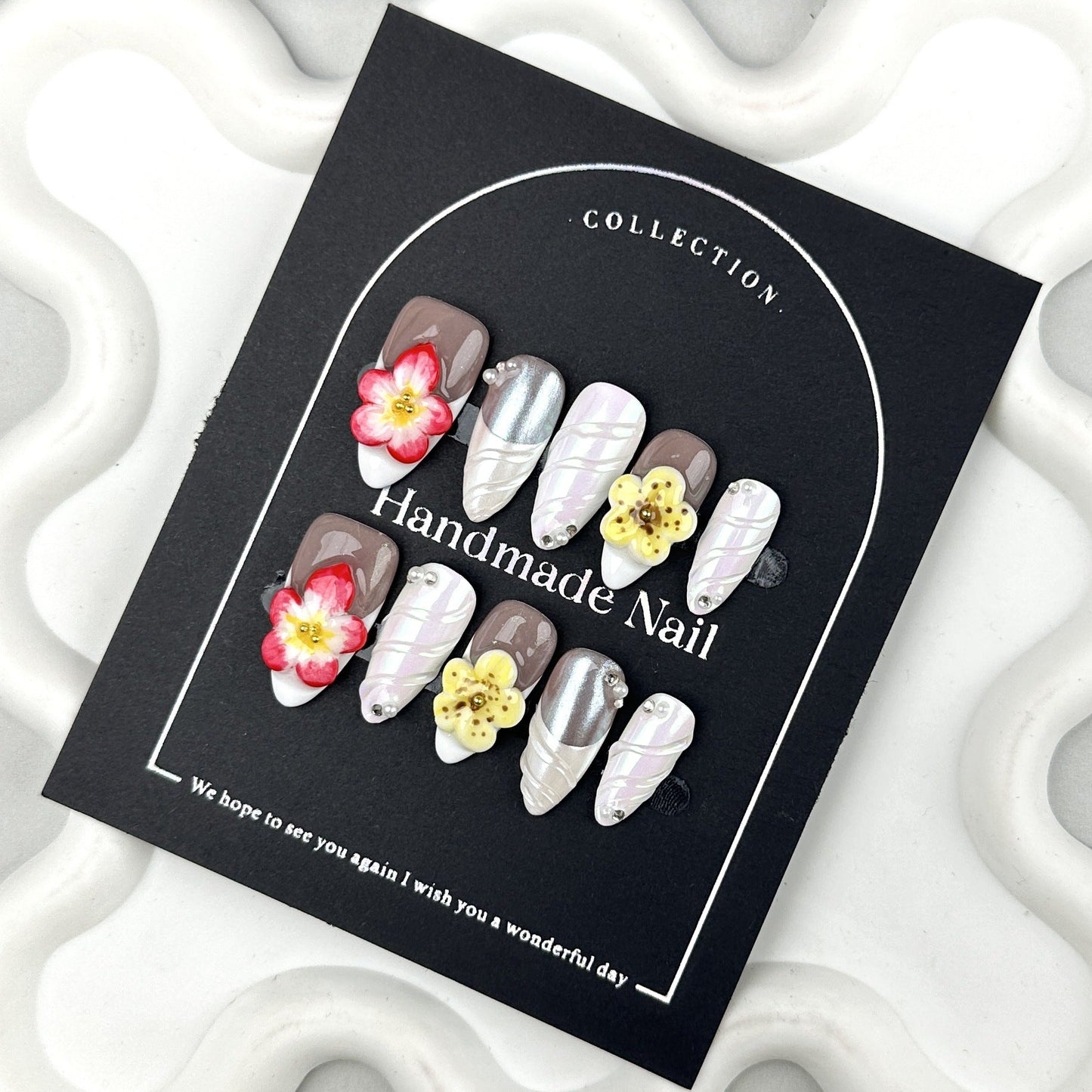 0984- Handmade press on nails