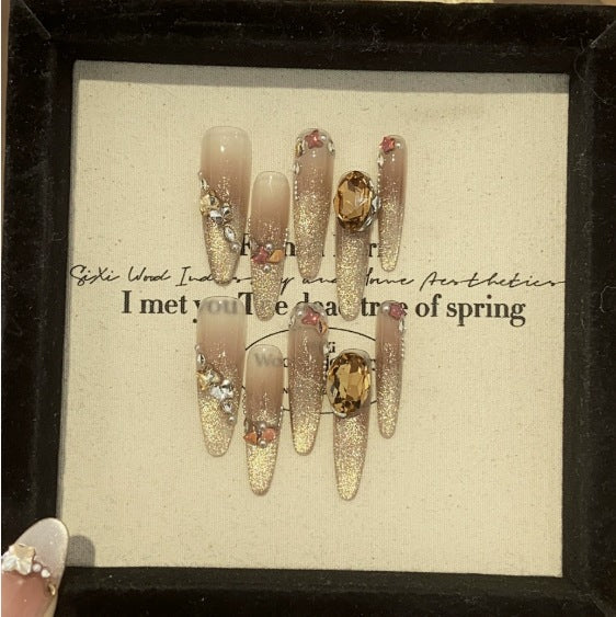 0995- Handmade press on nails