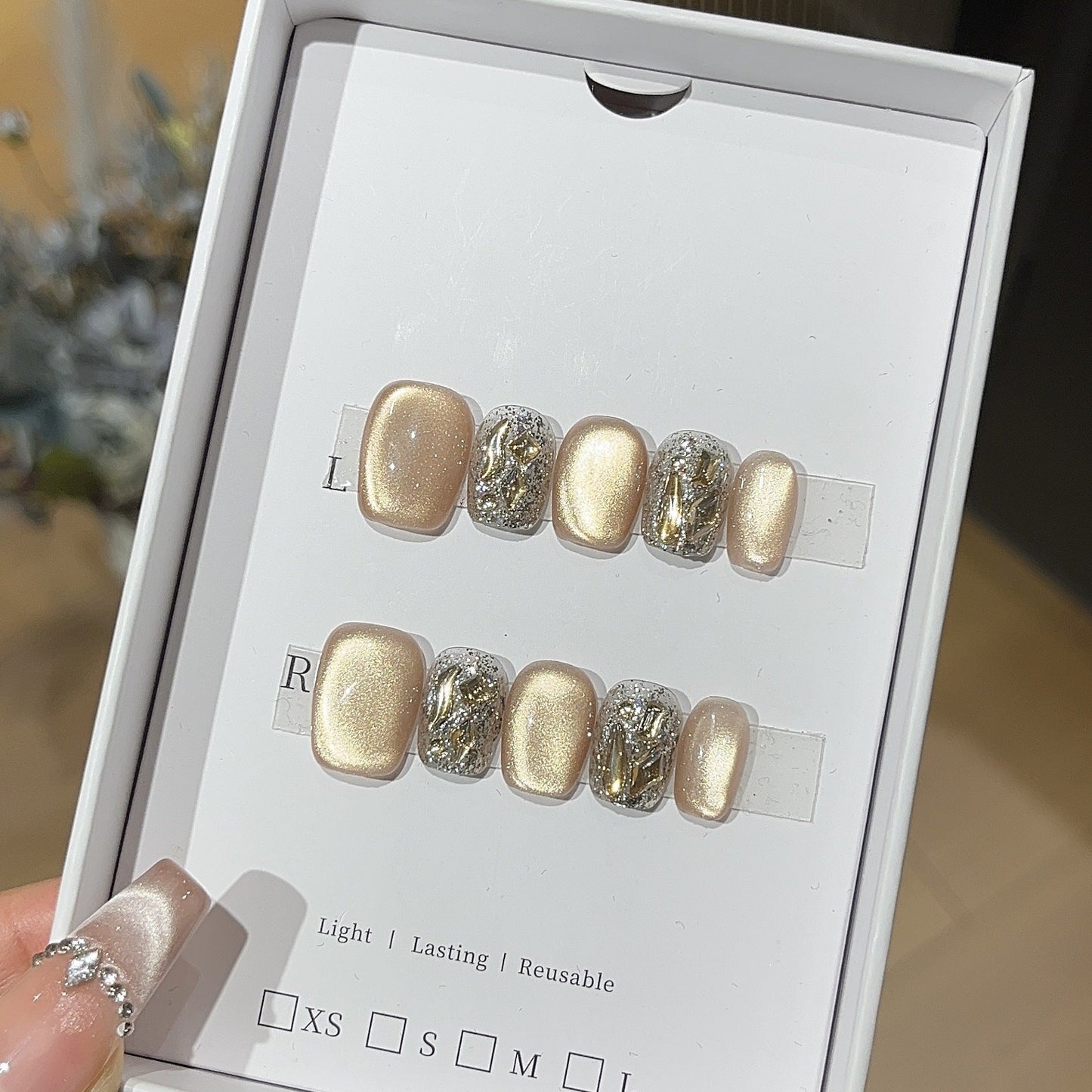 1033- Handmade press on nails