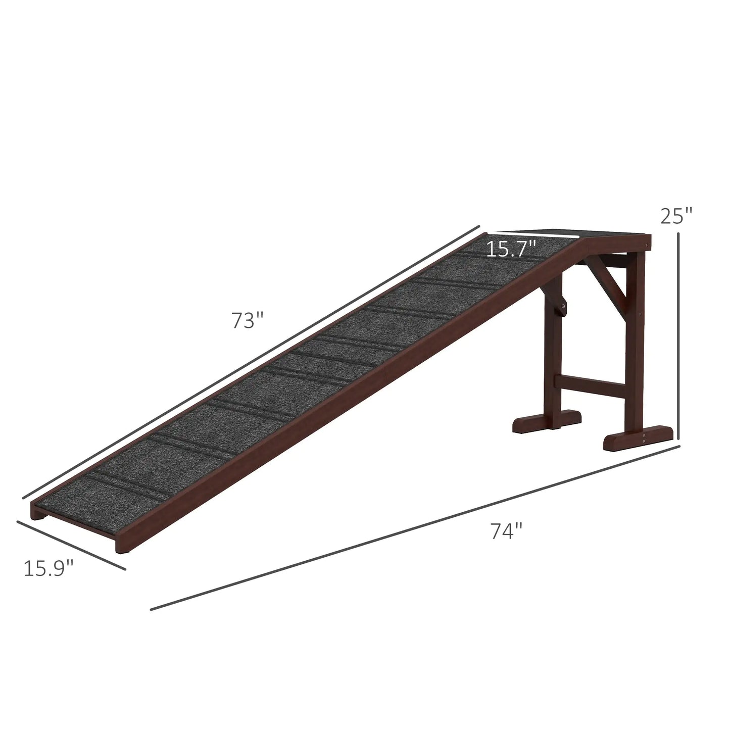SafeStride Non-Slip Pet Ramp with Platform