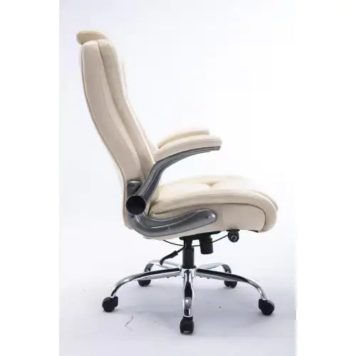 Executive High-Back Swivel Chair with Ergonomic Support