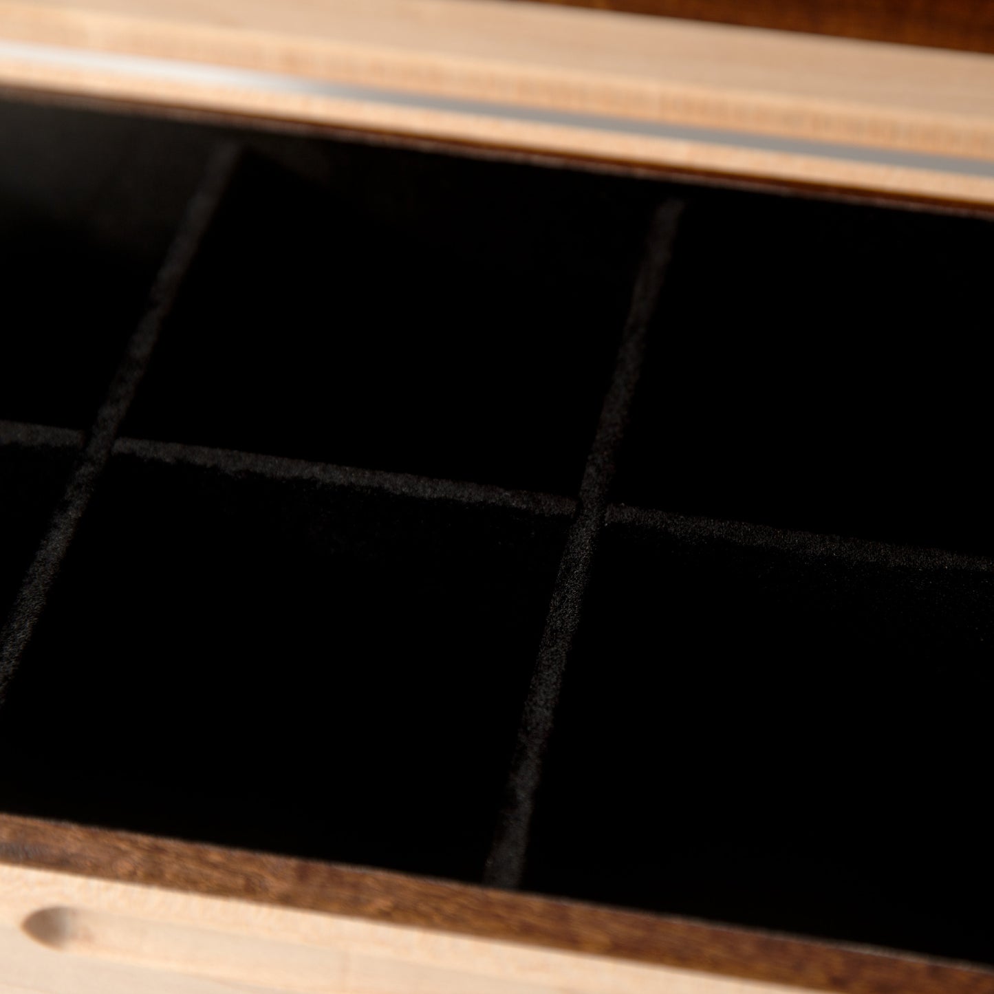 Watch Box - Curly Maple and Sapele Mahogany - 8 Watch Compartments