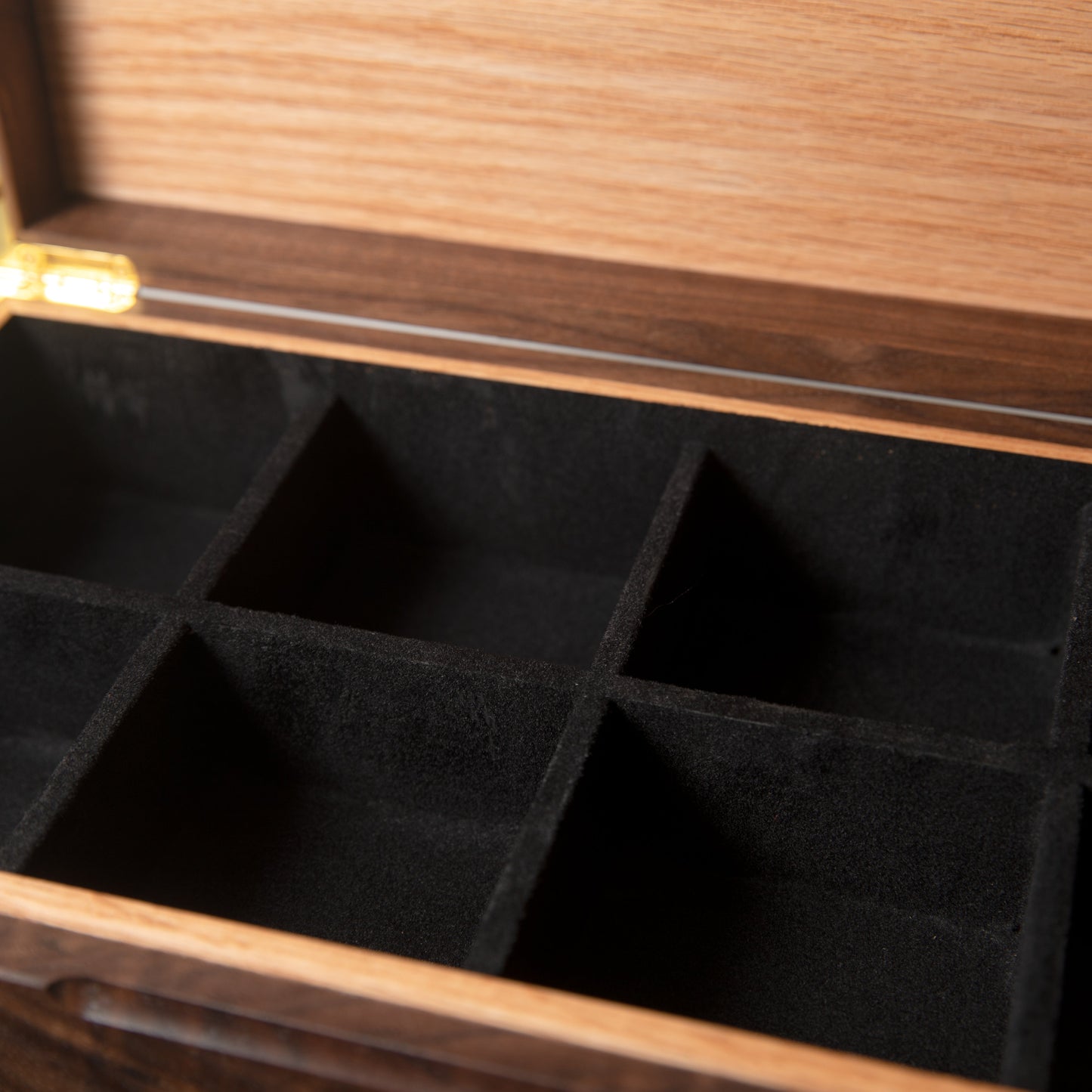 Watch Box with Drawer - Black Walnut and Oak - 12 to 16 Watch Compartments