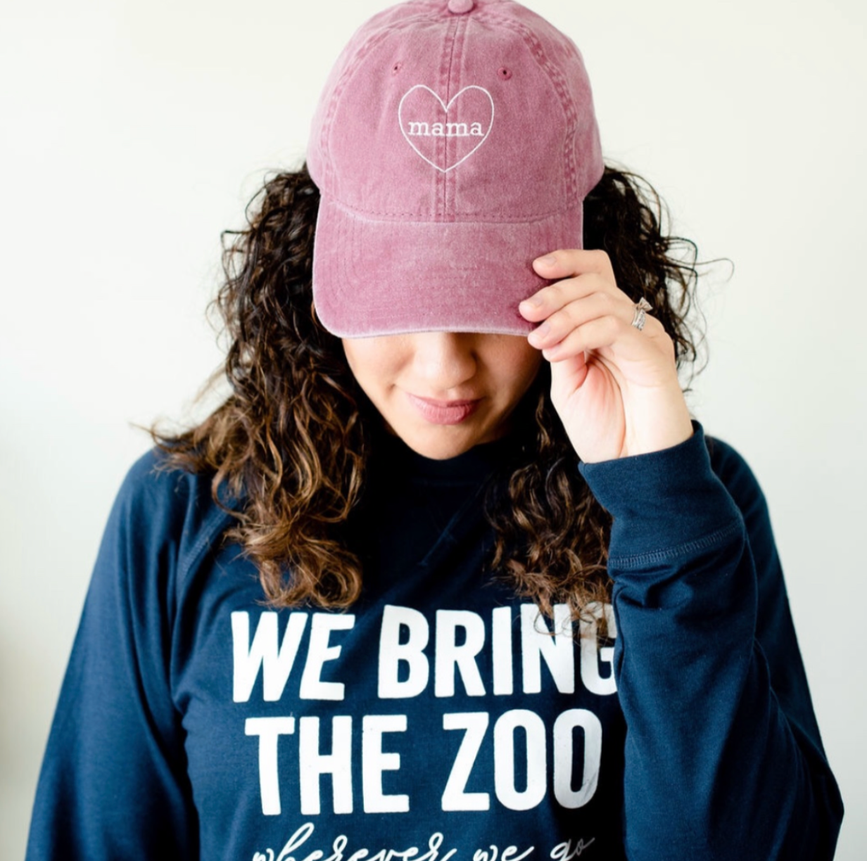 Mama (Heart Around) - Adult Baseball Cap