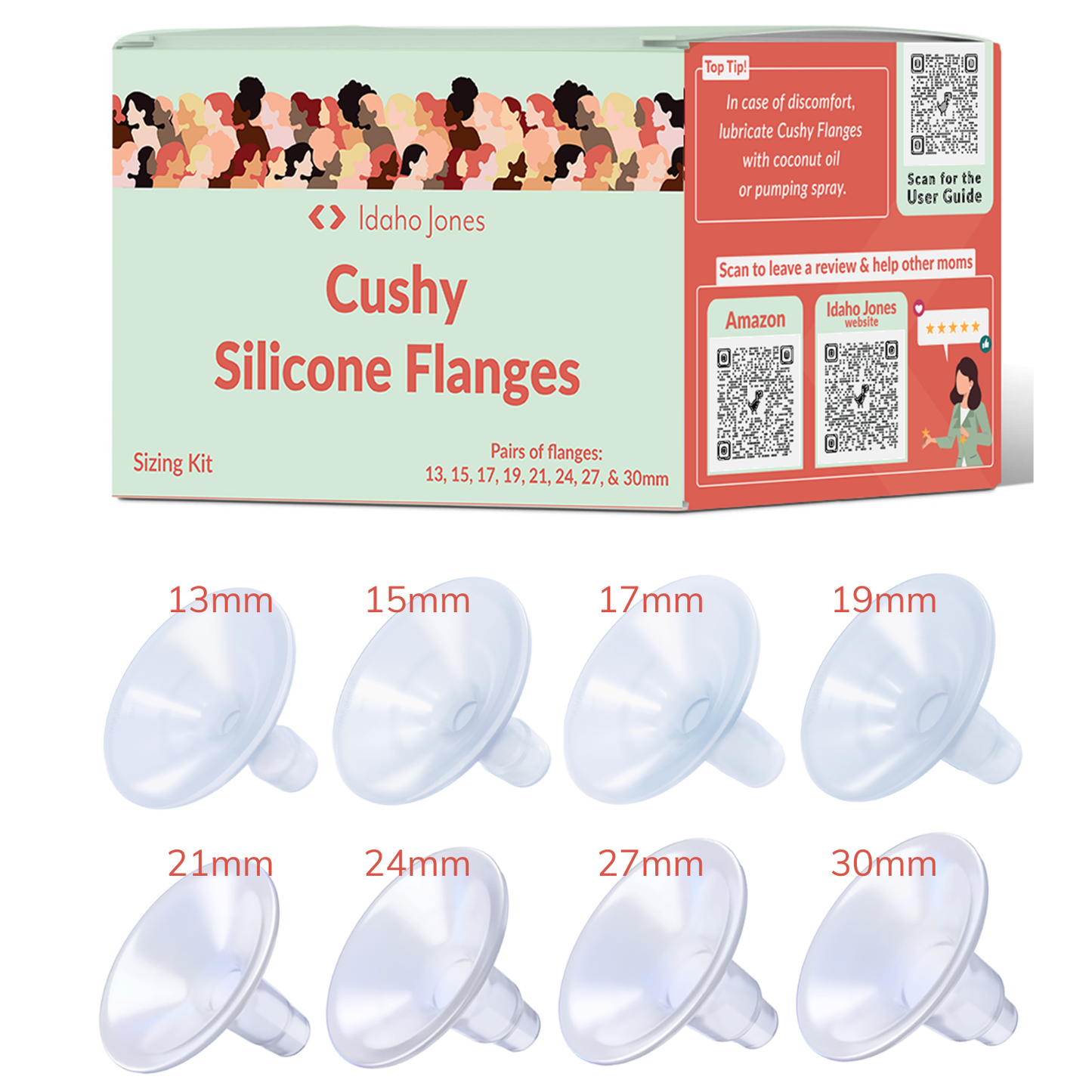 Silicone Breast Pump Flanges - Cushy