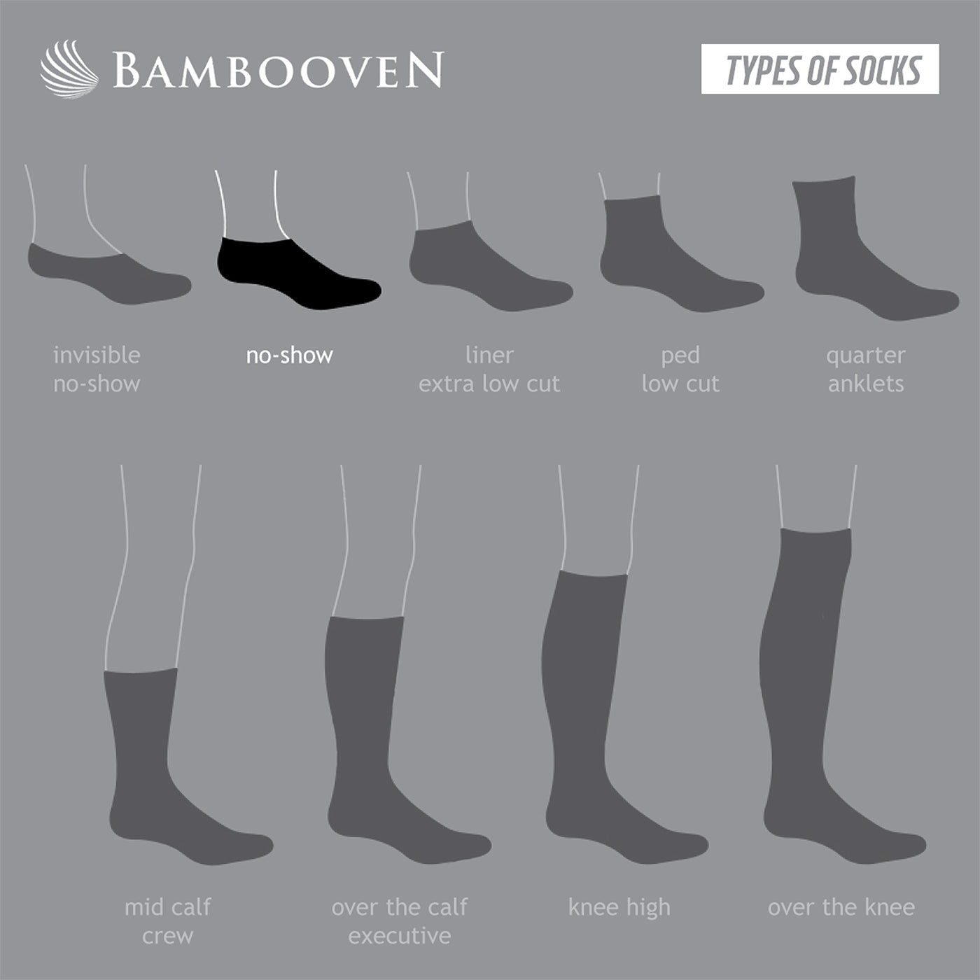 Men’s Bamboo No Show Socks 3-Pack - 444