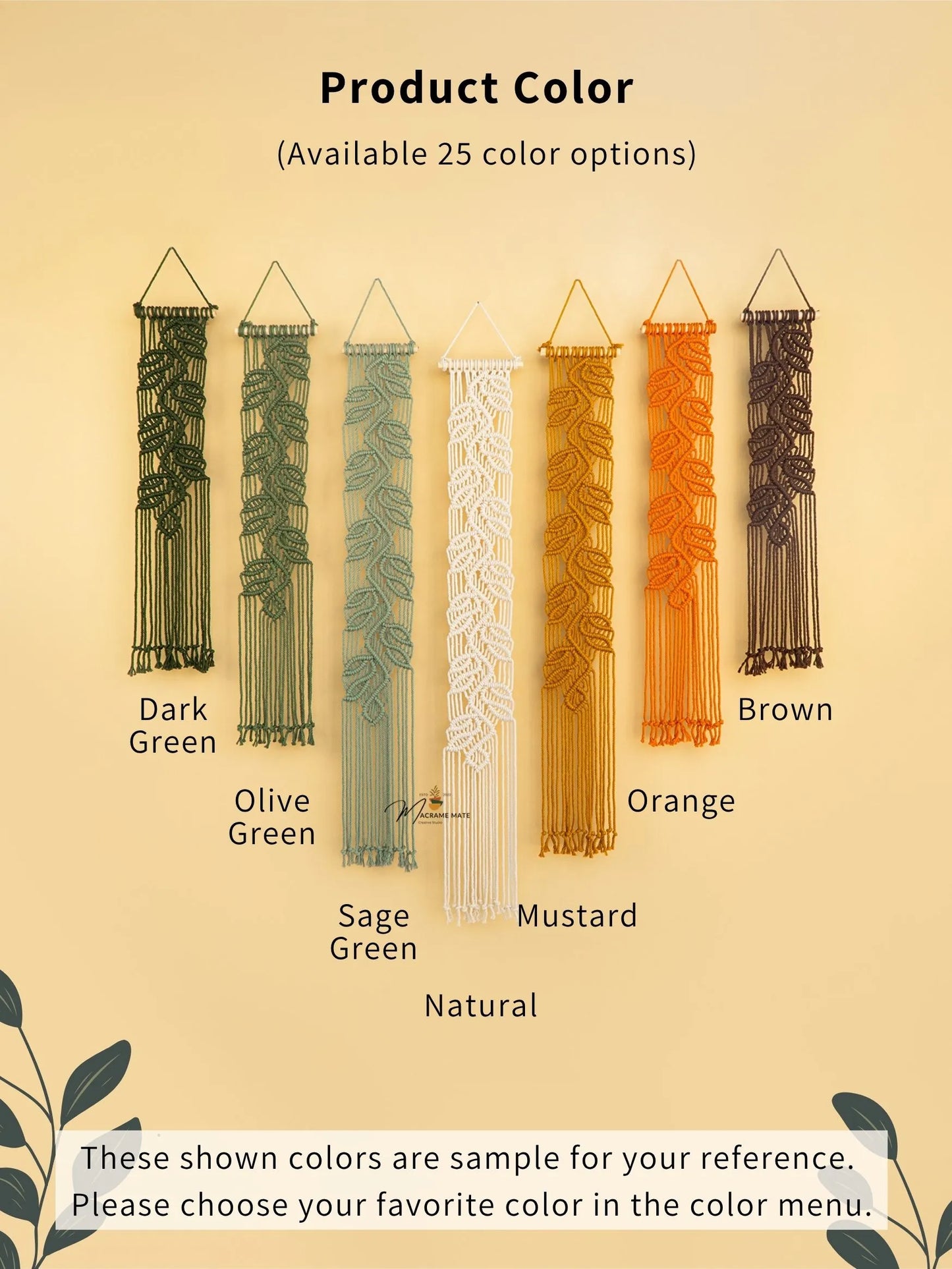 Green Earth Macrame Wall Hanging